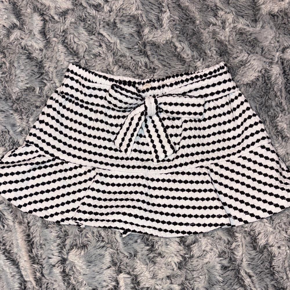 Jessica Simpson Black and White Kids Skort